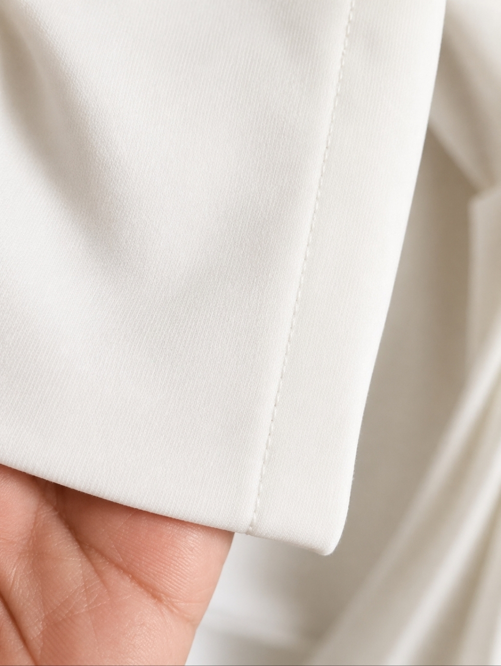 RESERVED @moonlight_kate -Ivory Long Sleeve Cocktail Dress Size 10 Wedding Guest - Picture 9 of 9